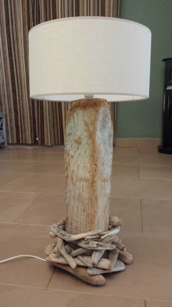 Driftwood lamp by Michael Turner