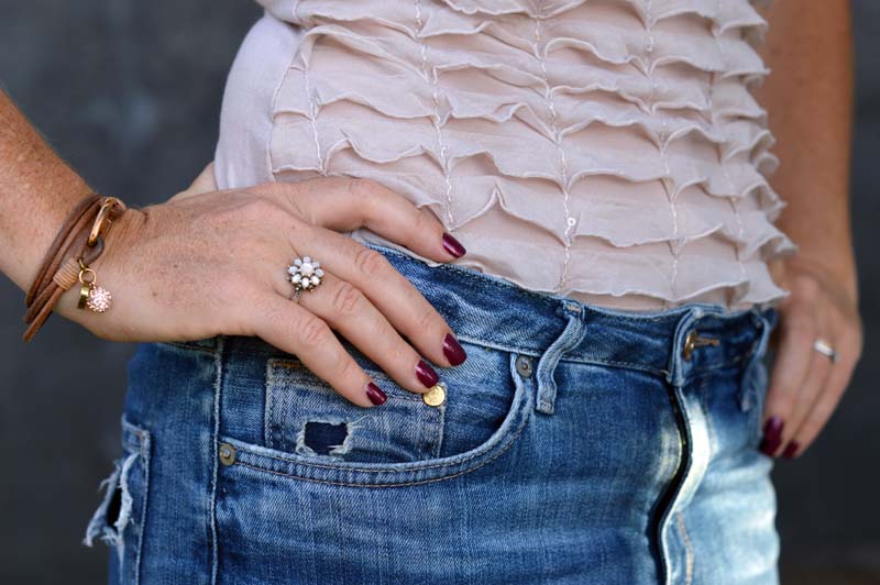 Ruffles and jeans