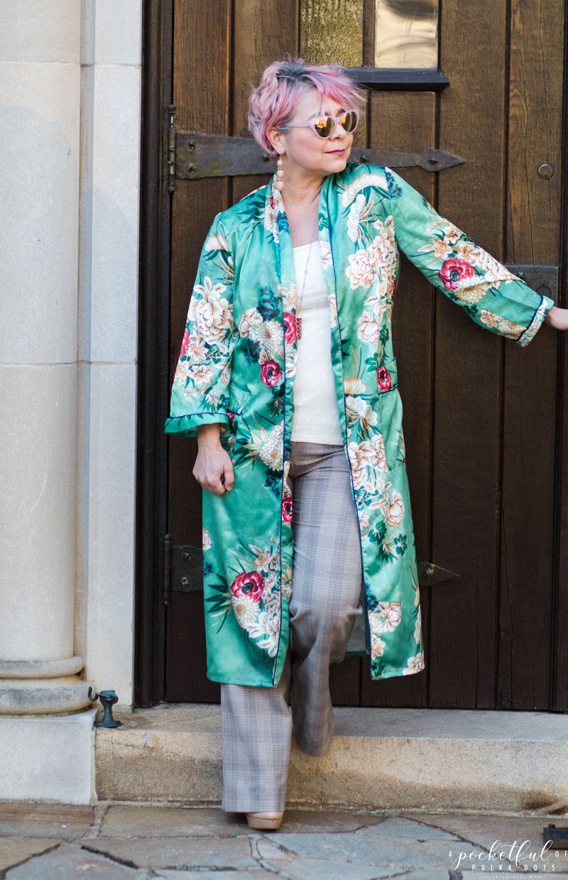 Fab40s This month we're mixing florals and plaids