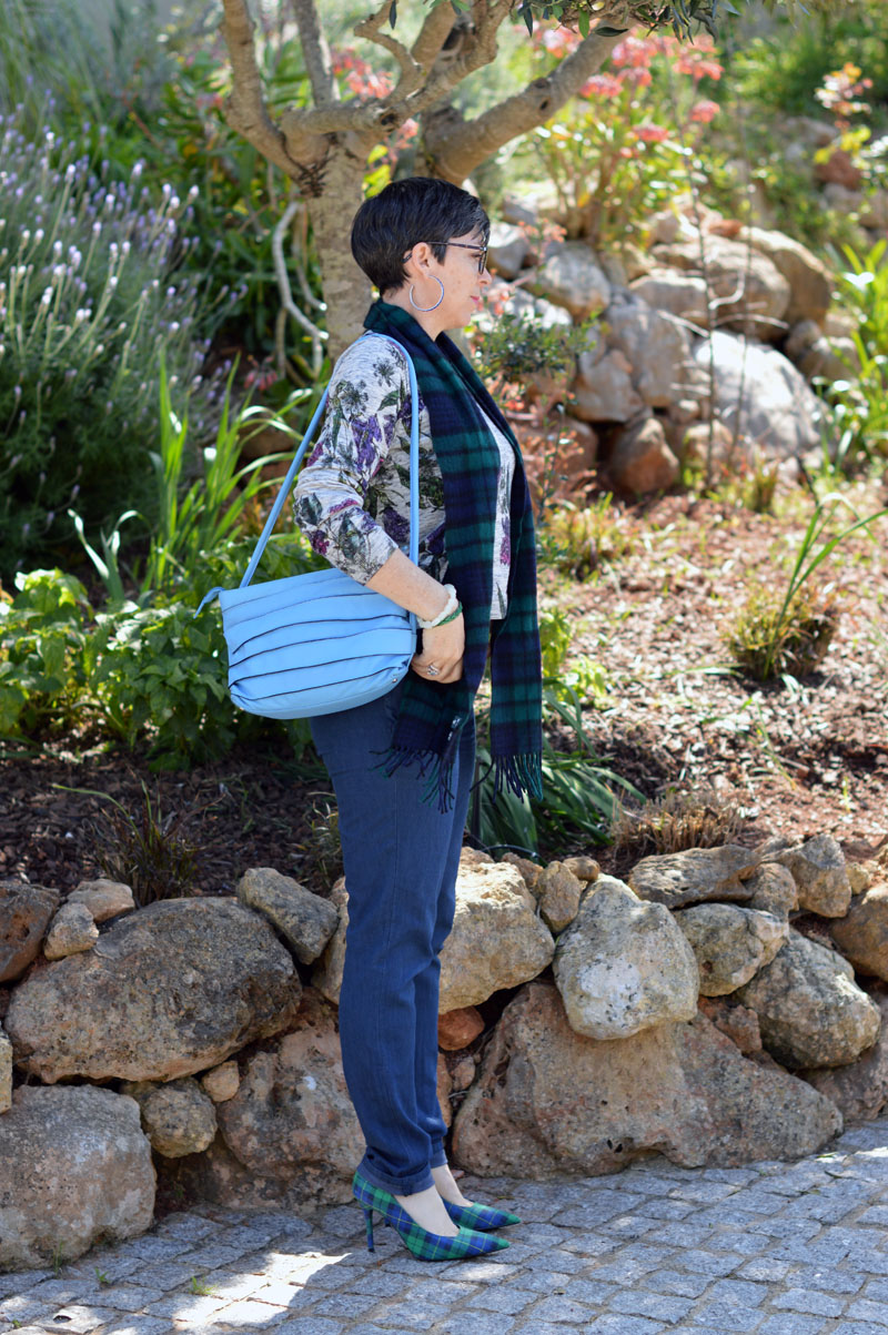 Fab40s This month we're mixing florals and plaids