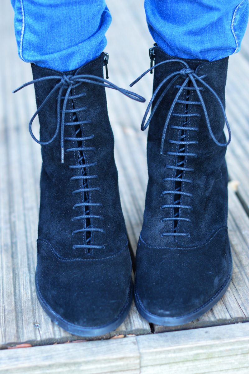 hampton black calais ankle boots