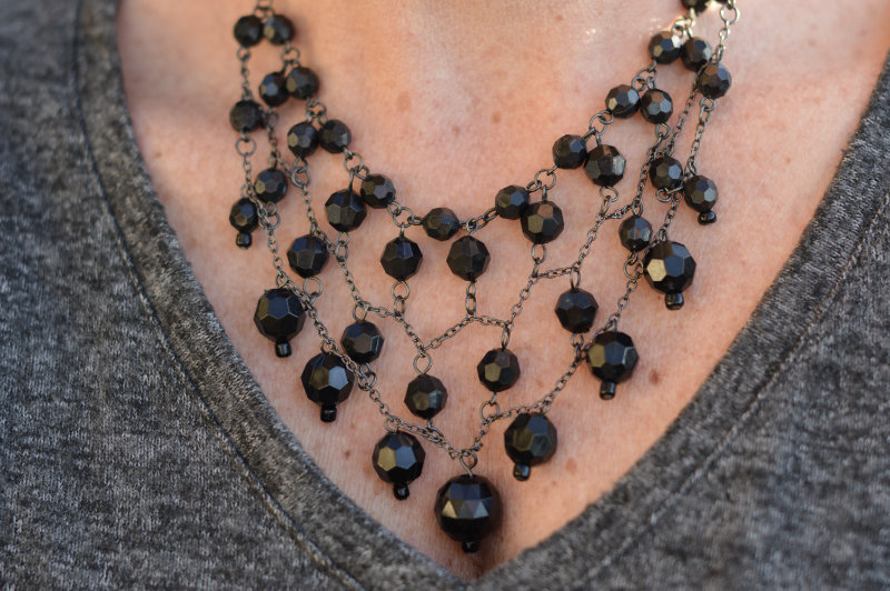 Black witchy necklace