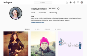 The Grey Brunette Instagram