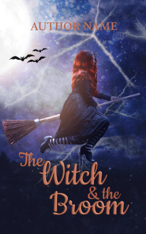 The Witch and the Broom pre-made book cover