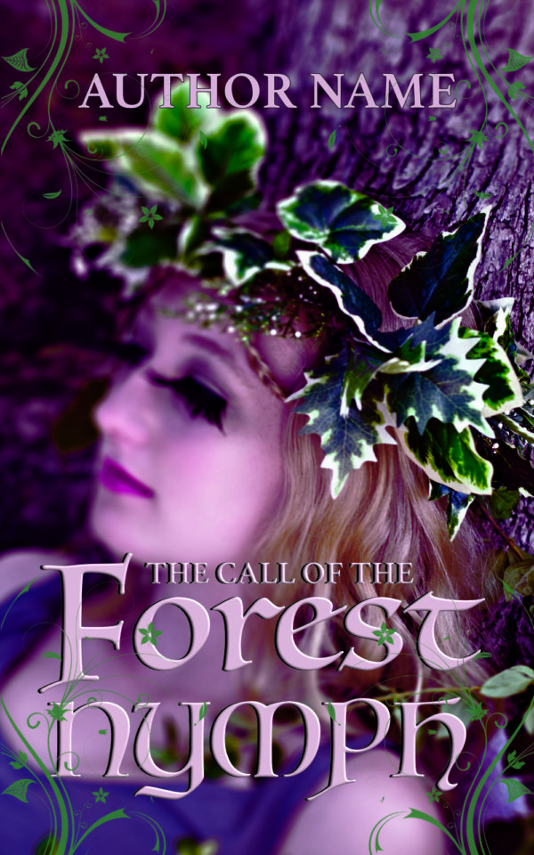 The Call of the Forest Nymph pre-made book cover