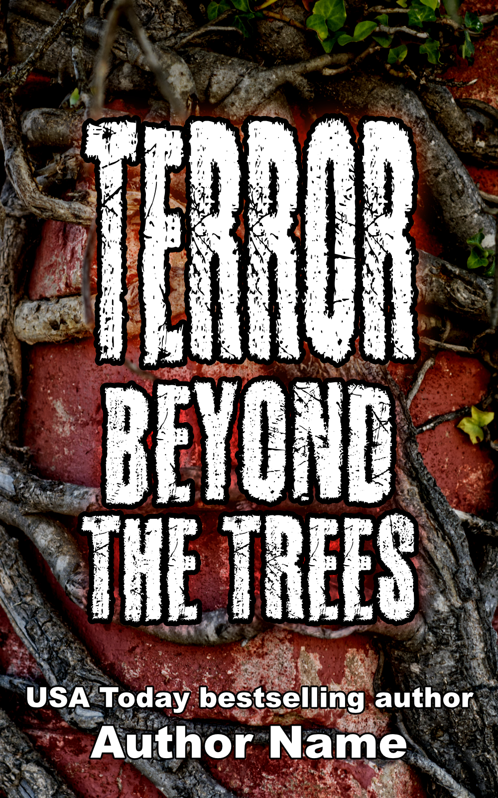 Terror Beyond the Trees premade book cover - Suzy Turner