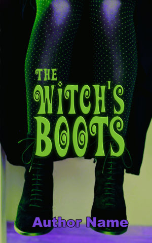 The Witch’s Boots premade book cover