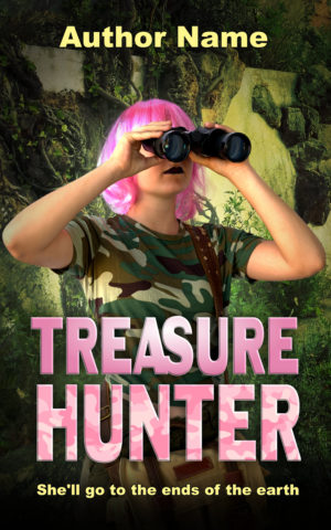Treasure Hunter premade book cover