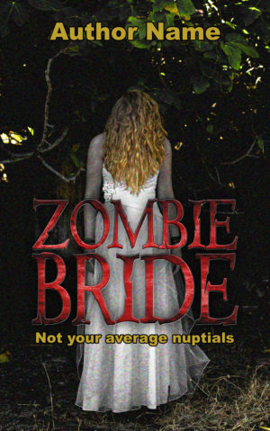Zombie Bride premade book cover