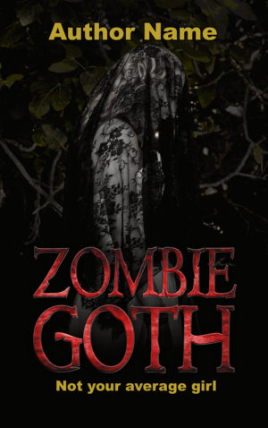 Zombie Goth premade book cover