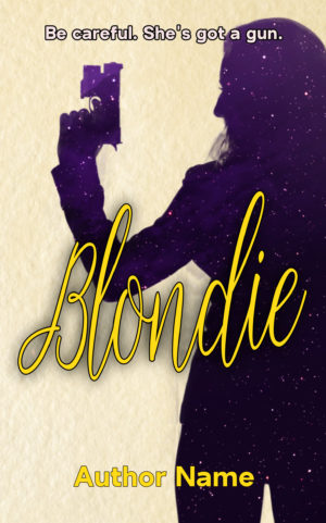 Blondie premade book cover