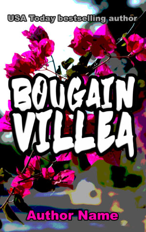 Bougainvillea premade book cover