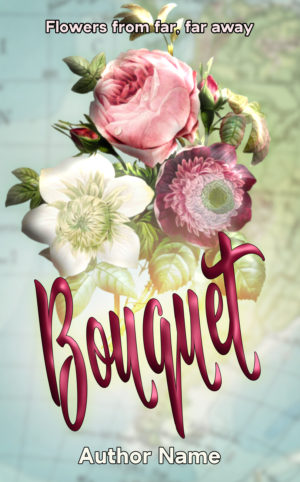 Bouquet premade book cover