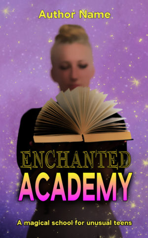 Enchanted Academy premade book cover