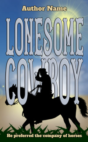 Lonesome Cowboy premade book cover