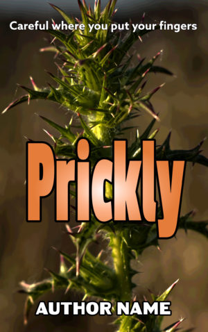 Prickly premade book cover