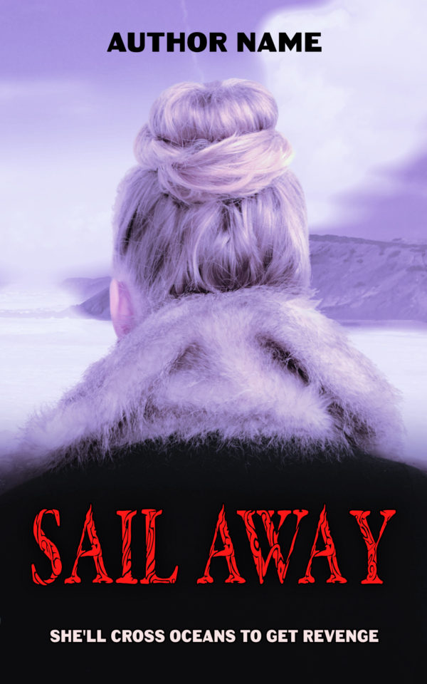 Sail Away premade book cover Suzy Turner