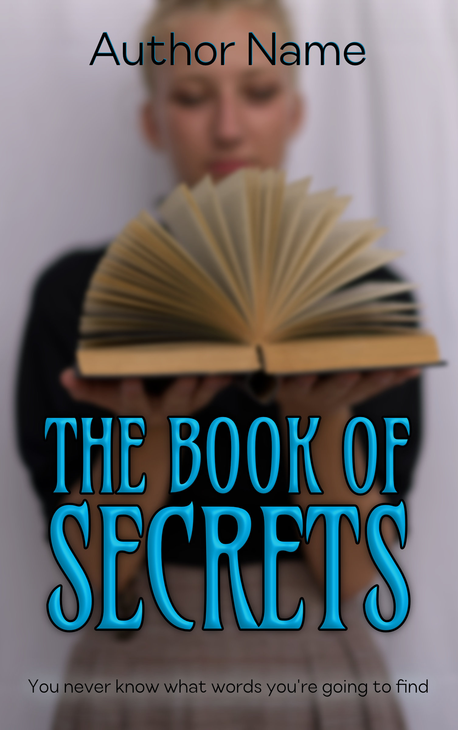 The Book of Secrets premade book cover Suzy Turner
