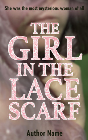 The Girl in the Lace Scarf premade book cover
