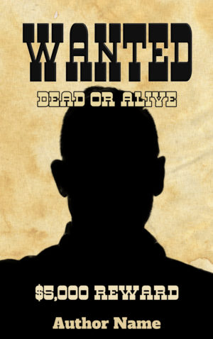 Wanted Dead or Alive premade book cover