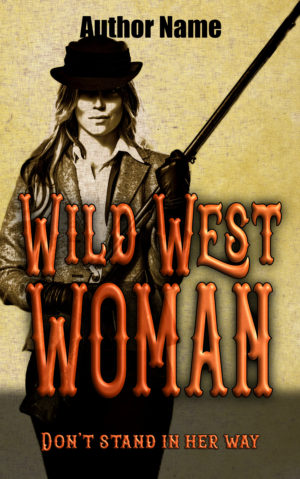 Wild West Woman premade book cover