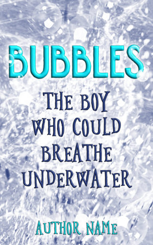Bubbles premade book cover
