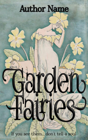 Garden Fairies premade book cover
