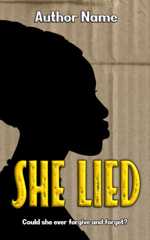 She Lied premade book cover