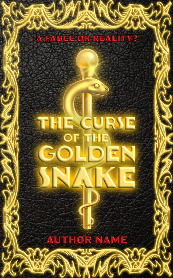 The Curse of the Golden Snake premade book cover