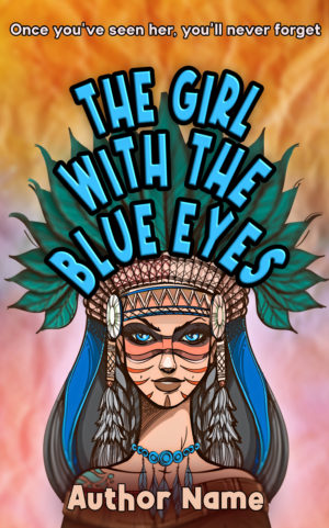 The Girl with the Blue Eyes premade book cover