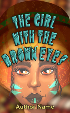 The Girl with the Brown Eyes premade book cover