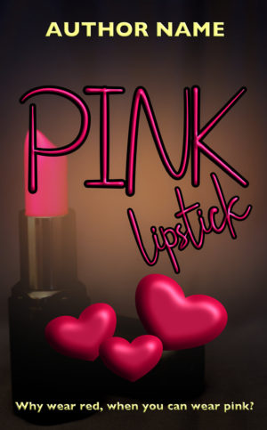 Pink Lipstick premade book cover